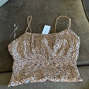 Small cheetah print tank top